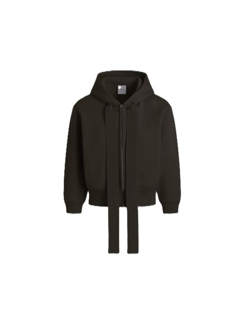 Felpa con cappuccio e zip con logo Patou e monogramma Patou | JE1969995999B9995999B BLACK